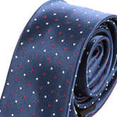 Navy Blue Polka Dot Skinny Tie - Tie Doctor